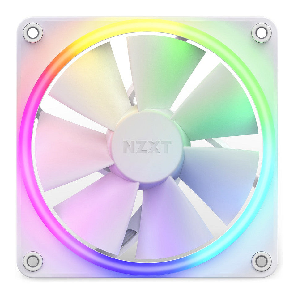 120mm NZXT F-Serie F120 RGB Lüfter White RF-R12SF-W1