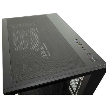 Midi Inter-Tech Gaming-Gehäuse Micro-ATX C-501 Aspect schwarz