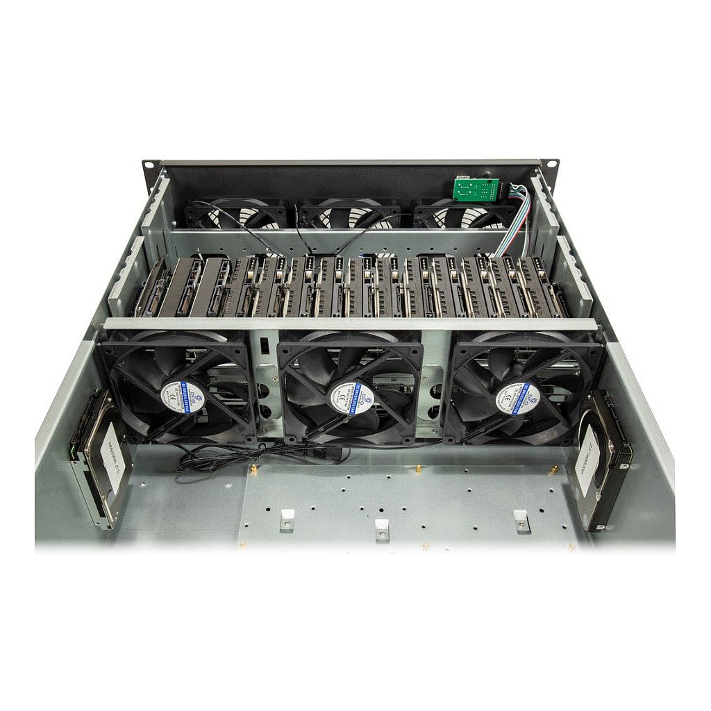 19" Inter-Tech 4F28 MINING-RACK (schwarz)