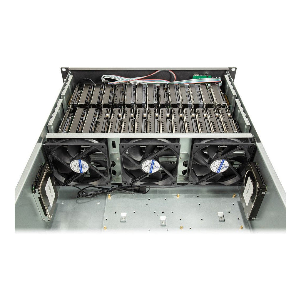19" Inter-Tech 4F28 MINING-RACK (schwarz)
