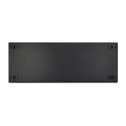 Inter-Tech 19" Blindplatte, schwarz 4HE, geklippt
