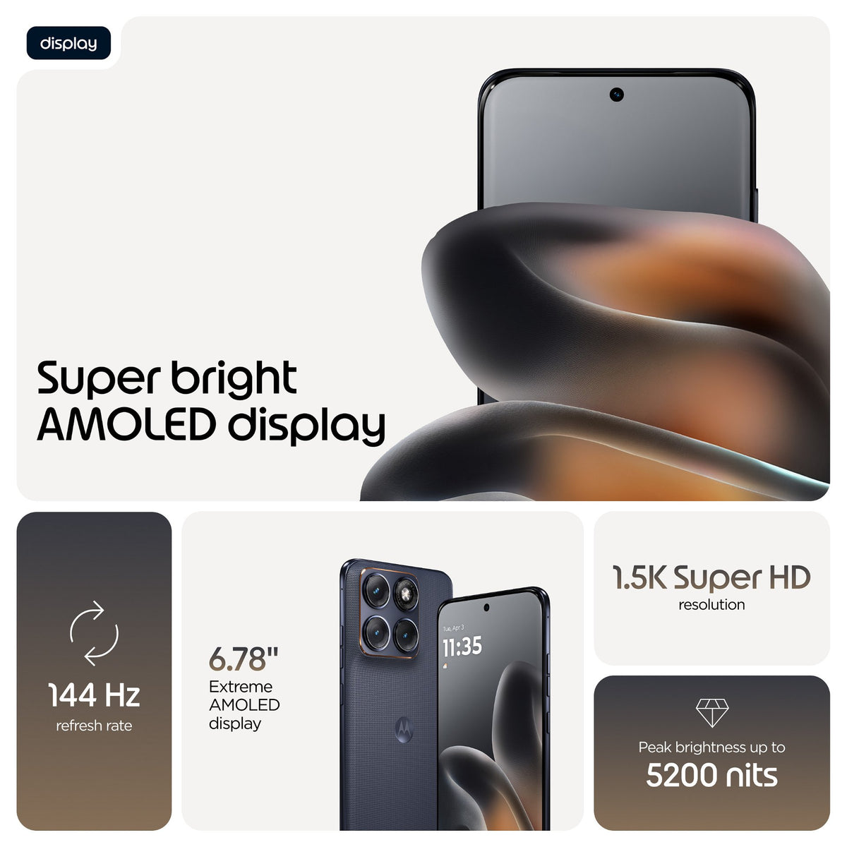 Motorola Edge 70 Fusion 8RAM 256 GB silhouette