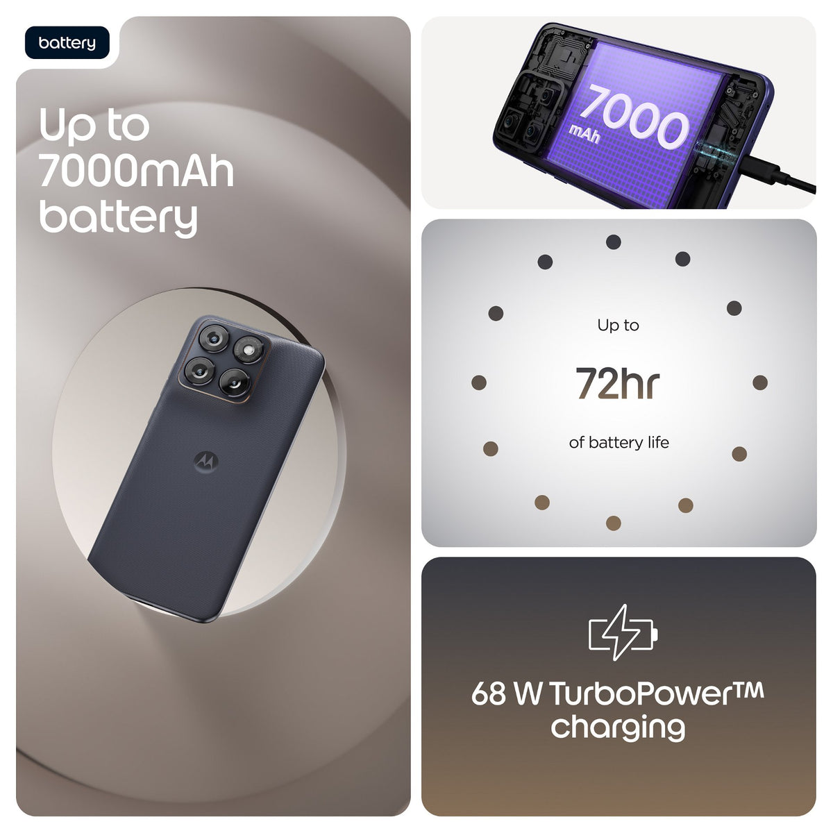 Motorola Edge 70 Fusion 8RAM 256 GB silhouette