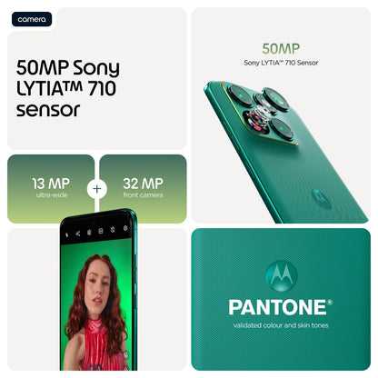 Motorola Edge 70 Fusion 8RAM 256 GB sporting green