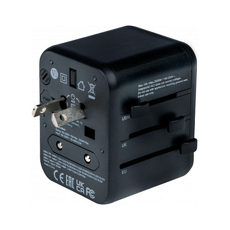 Verbatim Universal Reiseadapter UTA-02 mit 1xUSB-A, 1xUSB-C retail