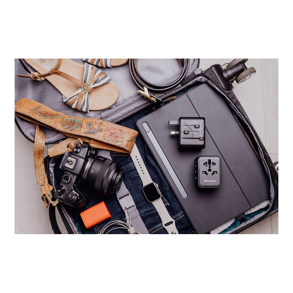 Verbatim Universal Reiseadapter UTA-02 mit 1xUSB-A, 1xUSB-C retail