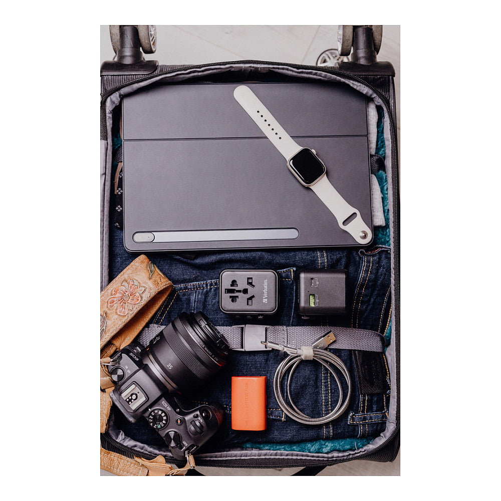 Verbatim Universal Reiseadapter UTA-02 mit 1xUSB-A, 1xUSB-C retail