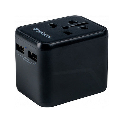 Verbatim Universal Reiseadapter UTA-01 mit 2xUSB-A retail