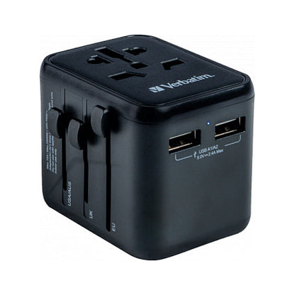 Verbatim Universal Reiseadapter UTA-01 mit 2xUSB-A retail