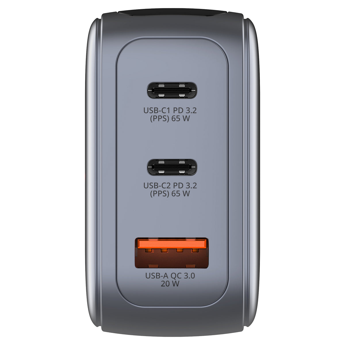 Verbatim Mini GaN Charger 3 Port 65W w Display (EU/UK/US)