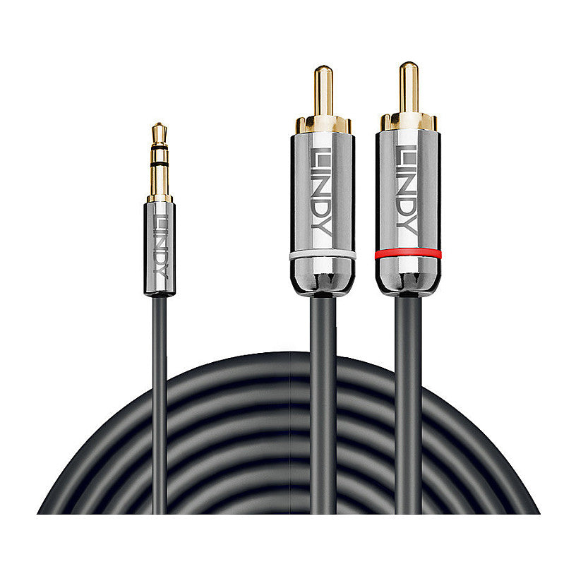 LINDY Audiokabel an Phono 3.5mm Cromo line 10m