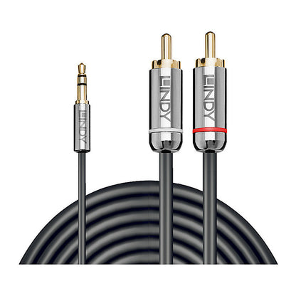 LINDY Audiokabel an Phono 3.5mm Cromo line 10m