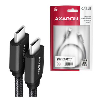 Axagon BUCM-CM10AB USB Kabel 1 m USB 2.0 USB C Schwarz (BUCM-CM10AB)