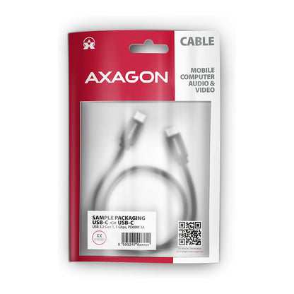 Axagon BUCM-CM10AB USB Kabel 1 m USB 2.0 USB C Schwarz (BUCM-CM10AB)