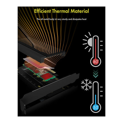 ICY BOX PCIe Erweiterungskarte mit Kühlkörper, M.2 NVMe SSD zu PCIe 4.0 x4