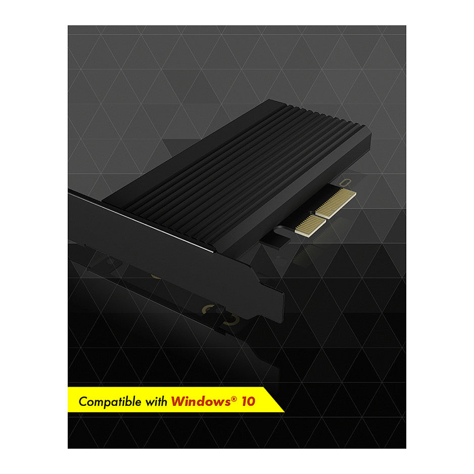 ICY BOX PCIe Erweiterungskarte mit Kühlkörper, M.2 NVMe SSD zu PCIe 4.0 x4