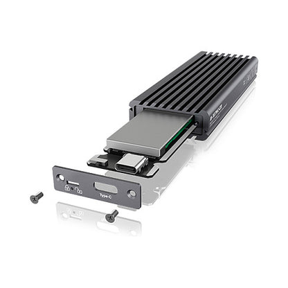 ICY BOX M.2 PCIe/SATA SSD Aluminiumgehäuse, USB 3.1 Type-C®, M-Key und B-Key oder B+M-Key Sockel