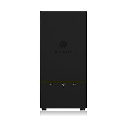 ICY BOX RAID-System, 2x 2,5"/ 3,5" HDD, 1x USB 3.1 (Gen 2) Host, 0/1/LARG./SING.