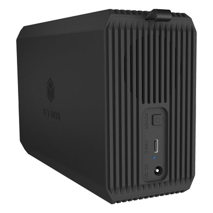 ICY BOX RAID-System, 2x 2,5"/3,5" SATA HDD, 1x USB 3.2 Gen 1 Host 5 Gbps, RAID 0,1, Large, Single