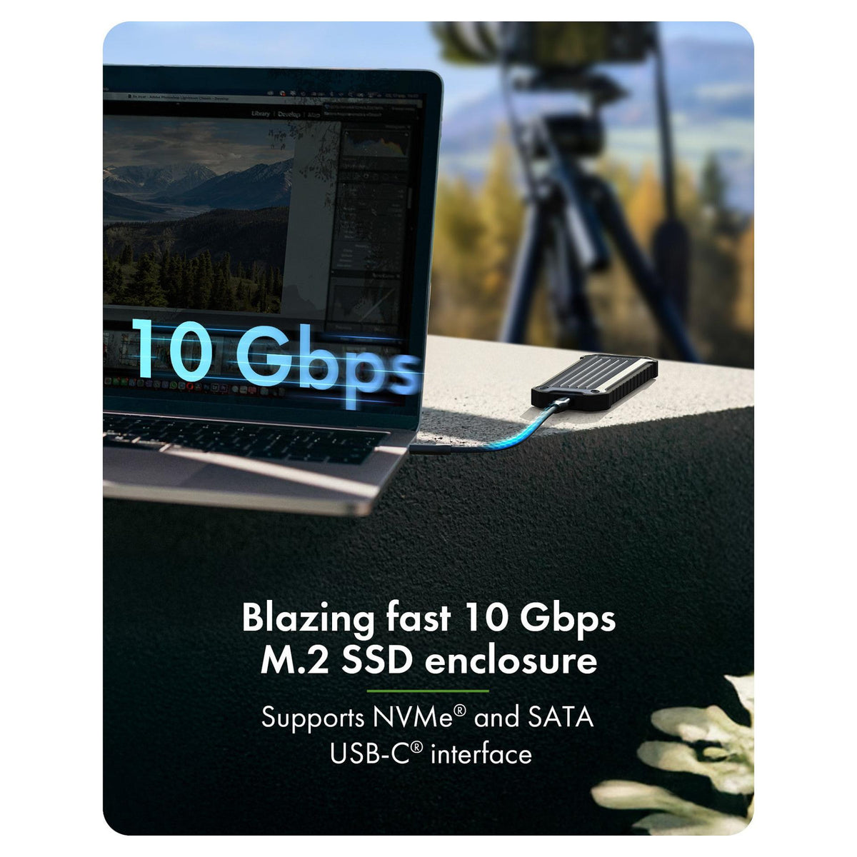 ICY BOX M.2 NVMe & SATA Gehäuse, staub- und stoßfest, USB 3.2 Gen 2, 10 Gbps