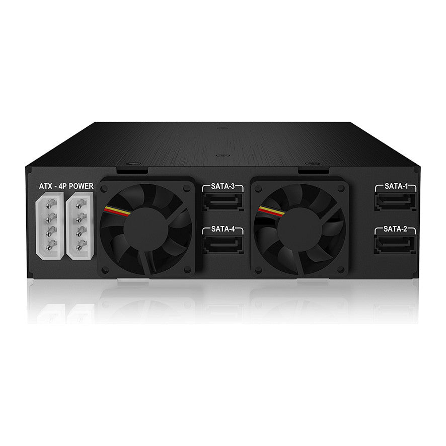 ICY BOX Backplane, 4xSATA 2,5" HDD (6-15 mm) für 1x5,25" Schacht