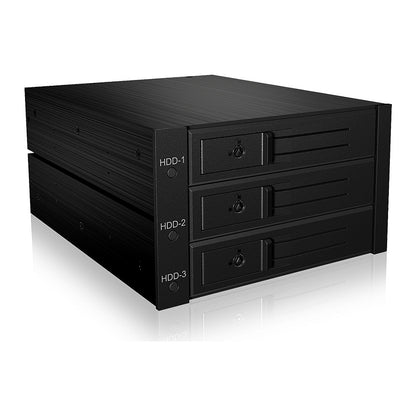 ICY BOX Backplane, 3x SATA 3,5" HDD für 2x 5,25" Schacht, Hot Swap, trägerlos