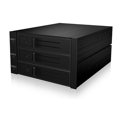 ICY BOX Backplane, 3x SATA 3,5" HDD für 2x 5,25" Schacht, Hot Swap, trägerlos