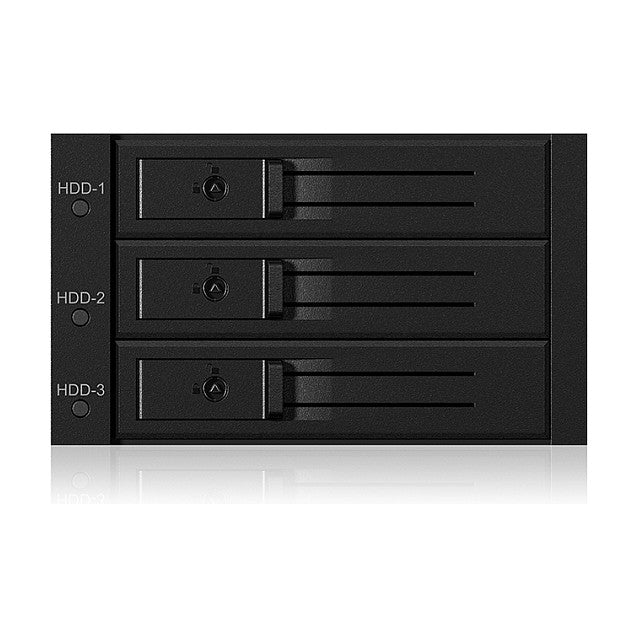 ICY BOX Backplane, 3x SATA 3,5" HDD für 2x 5,25" Schacht, Hot Swap, trägerlos
