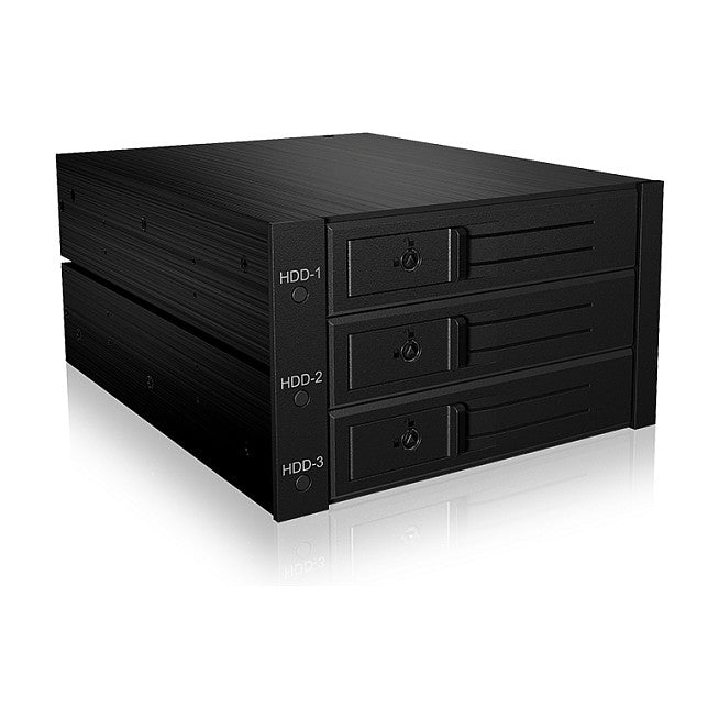 ICY BOX Backplane, 3x SATA 3,5" HDD für 2x 5,25" Schacht, Hot Swap, trägerlos