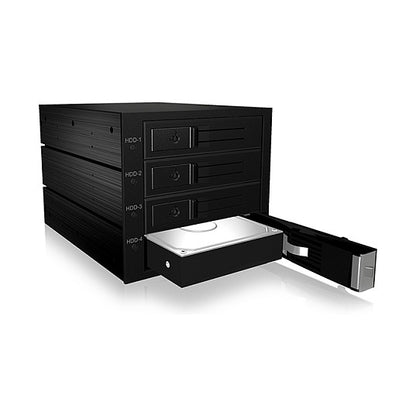ICY BOX Backplane, 4x SAS/SATA 3,5" HDD in 3x 5,25" trägerloser, 1x Mini SAS HD