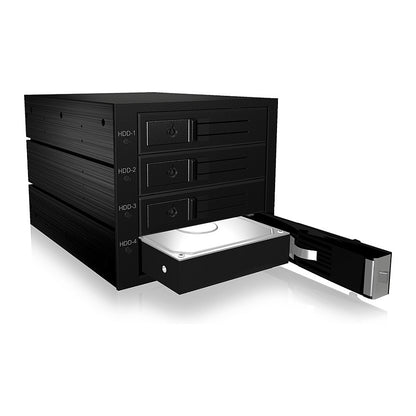 ICY BOX Backplane, 4x SAS/SATA 3,5" HDD in 3x 5,25" trägerloser, 1x Mini SAS HD
