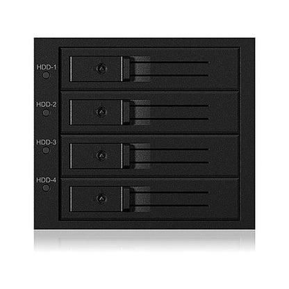 ICY BOX Backplane, 4x SAS/SATA 3,5" HDD in 3x 5,25" trägerloser, 1x Mini SAS HD