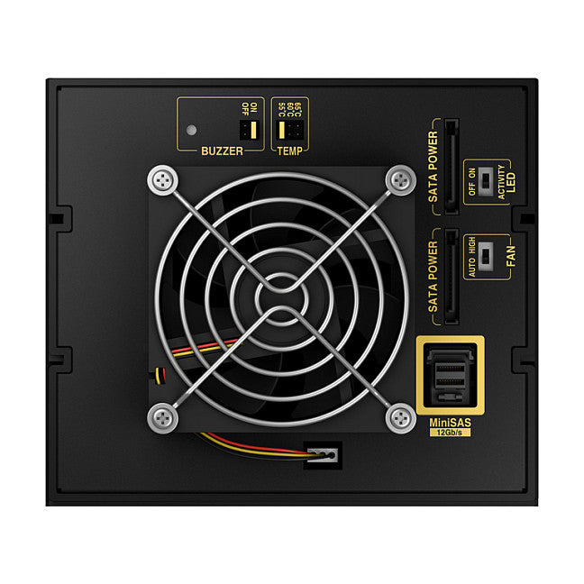 ICY BOX Backplane, 4x SAS/SATA 3,5" HDD in 3x 5,25" trägerloser, 1x Mini SAS HD