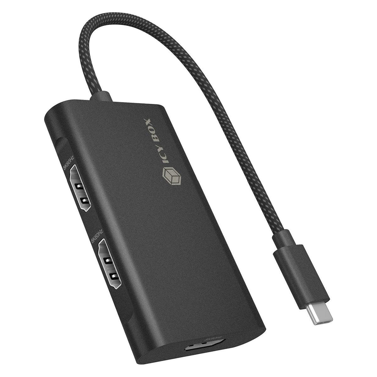 ICY BOX Adapter USB Type-C® auf 3x HDMI® 4K@60 Hz, MST