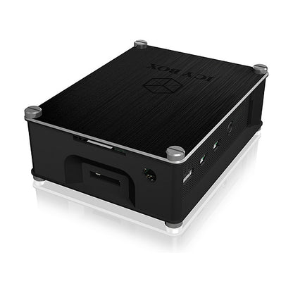 ICY BOX Gehäuse für Raspberry Pi® 4, Aluminium Cover und Seitengitter