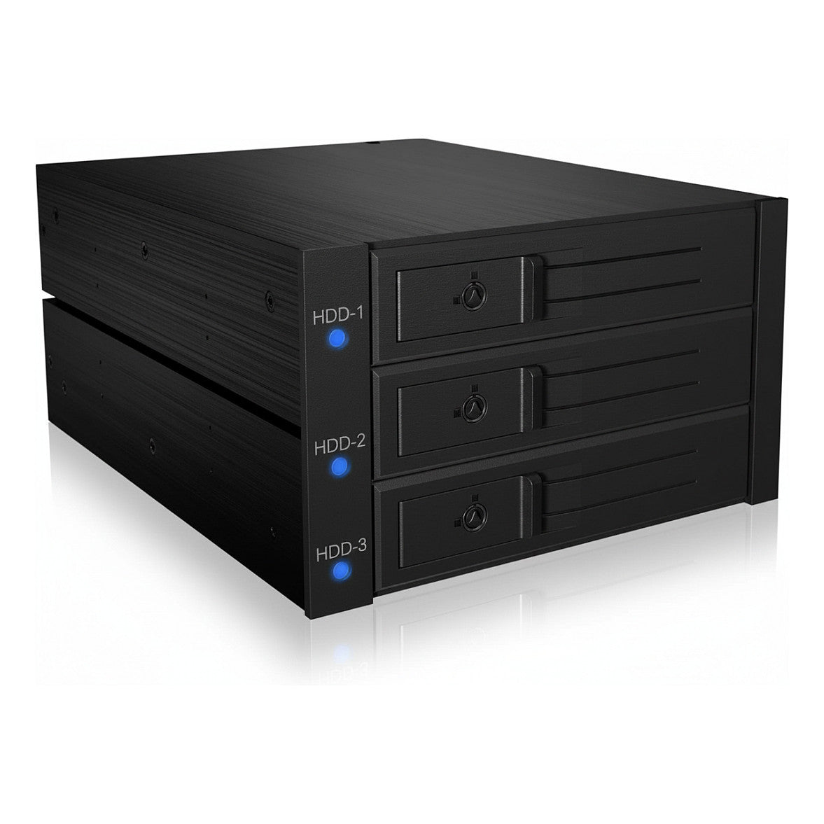 ICY BOX Backplane, 3x SATA 3,5" HDD für 2x 5,25" Schacht, Hot Swap, trägerlos