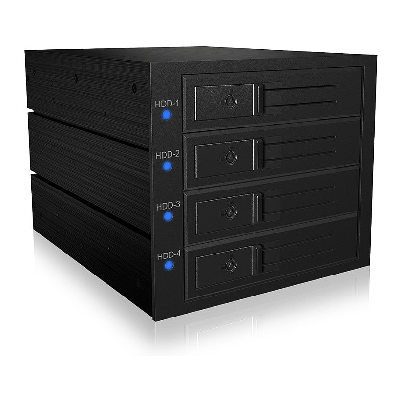 ICY BOX Backplane, 4x SAS/SATA 3,5" HDD in 3x 5,25", trägerlos, EasySwap
