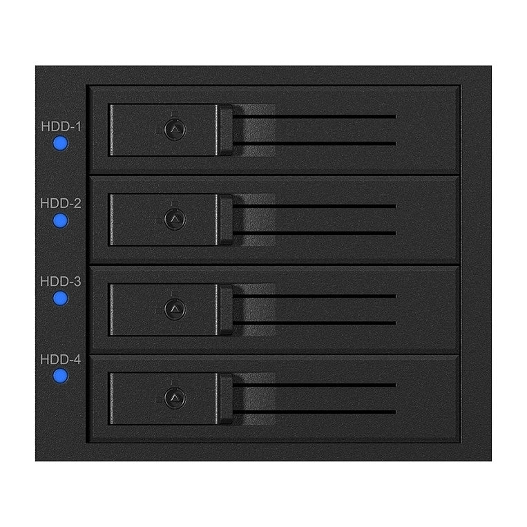 ICY BOX Backplane, 4x SAS/SATA 3,5" HDD in 3x 5,25", trägerlos, EasySwap