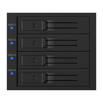 ICY BOX Backplane, 4x SAS/SATA 3,5" HDD in 3x 5,25", trägerlos, EasySwap