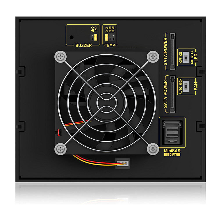 ICY BOX Backplane, 4x SAS/SATA 3,5" HDD in 3x 5,25", trägerlos, EasySwap