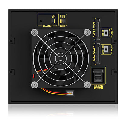 ICY BOX Backplane, 4x SAS/SATA 3,5" HDD in 3x 5,25", trägerlos, EasySwap