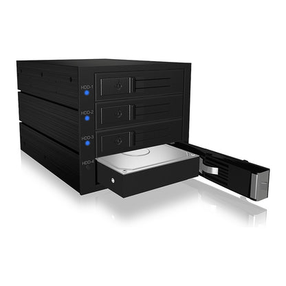 ICY BOX Backplane, 4x SAS/SATA 3,5" HDD in 3x 5,25", trägerlos, EasySwap