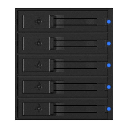 ICY BOX Backplane, 5x SATA 3,5" HDD für 3x 5,25" Schacht, Hot Swap, trägerlos