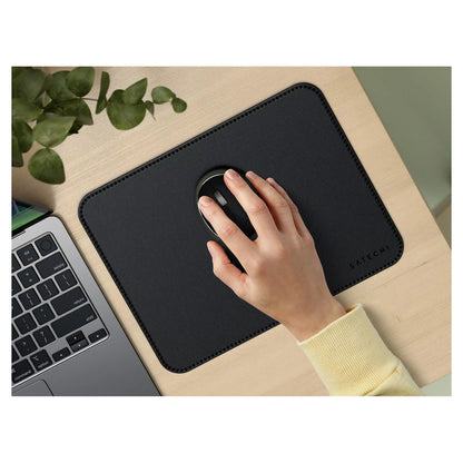 Satechi Vegan-Leather Premium Mouse Pad Black