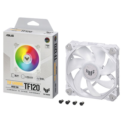 120mm ASUS TUF Gaming TF120 ARGB - White Edition - Gehäuselüfter