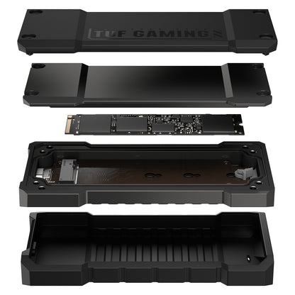 Asus TUF Gaming A2 - Speichergehäuse - M.2 - M.2 NVMe Card - USB 3.2 (Gen 2x2)