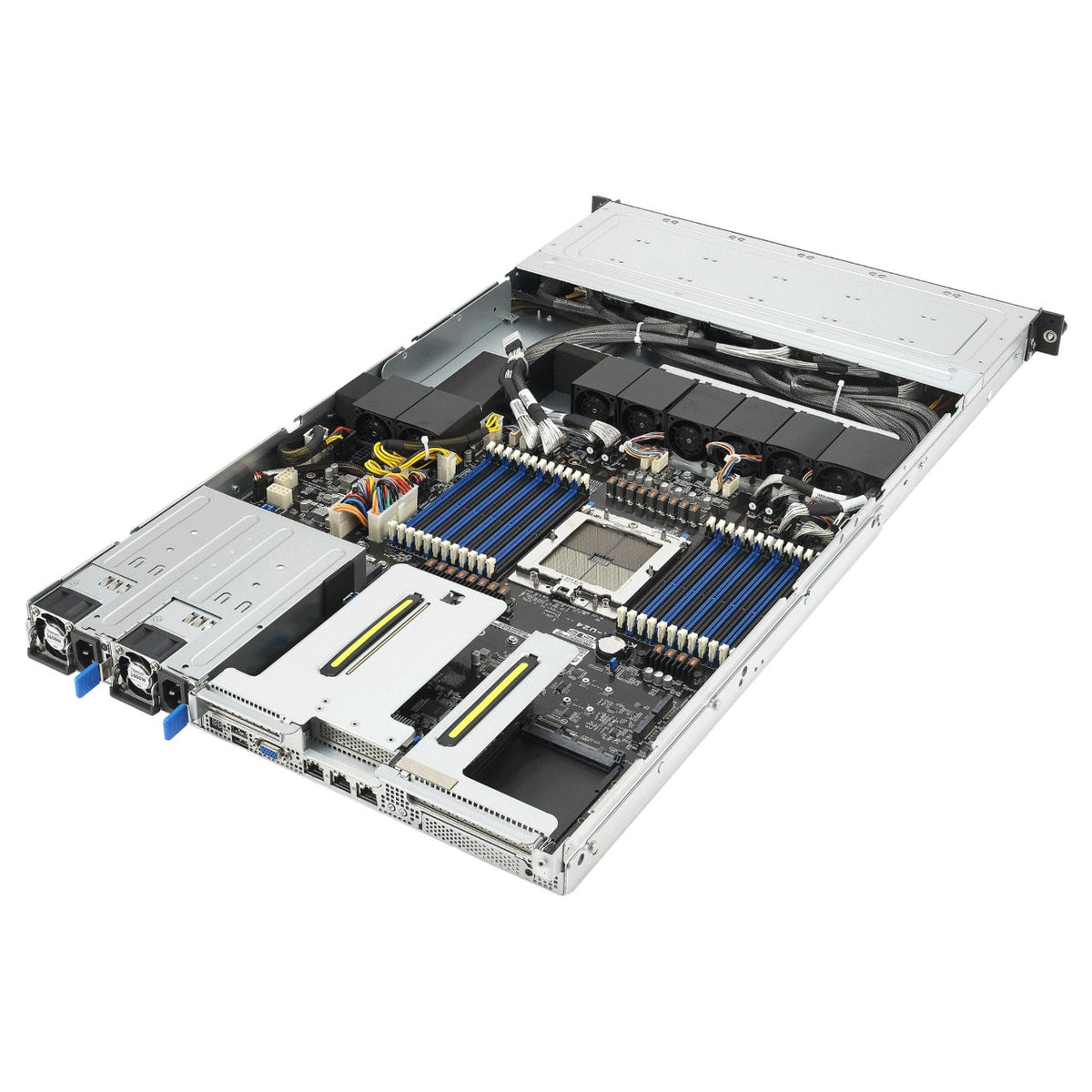 Barebone Server Asus Rack Server RS501A-E12-RS12U/1G/1.6kW/12NVMe/OCP/GPU 1U Singlel Sockel SP5 90SF03Y1-M000D0