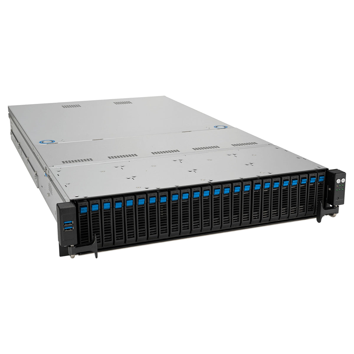 Barebone Server Asus Rack Server RS521A-E12-RS24U/1G/2kW/16NVMe/FAN/RH/OCP/GPU 2U Single Sockel SP5 90SF03X1-M000R0