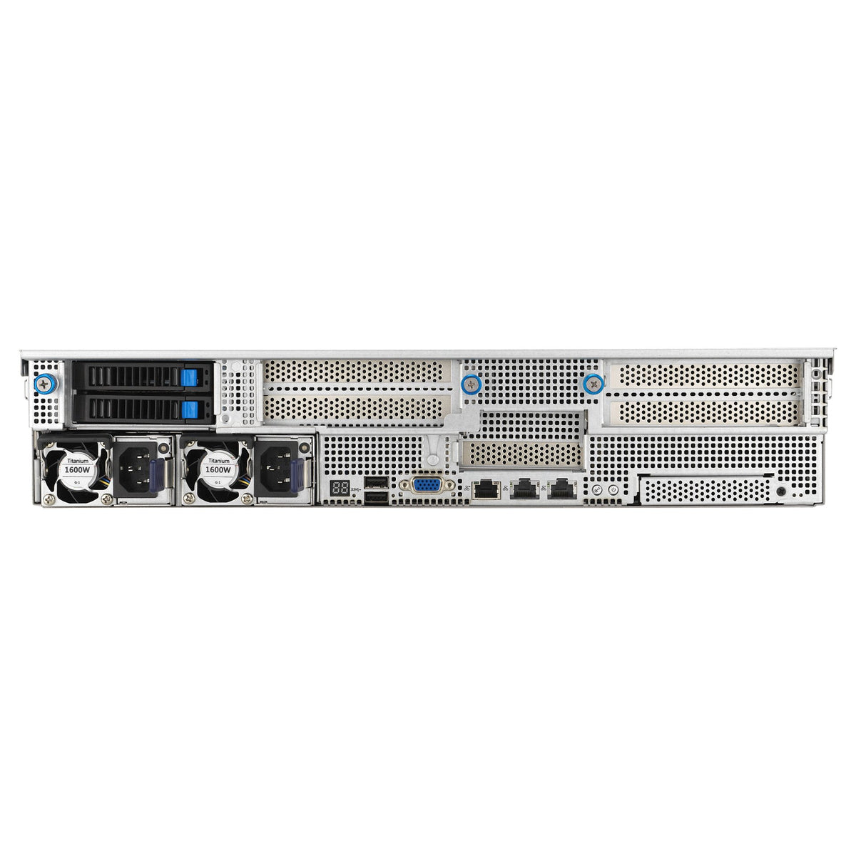Barebone Server Asus Rack Server RS521A-E12-RS24U/1G/2kW/16NVMe/FAN/RH/OCP/GPU 2U Single Sockel SP5 90SF03X1-M000R0