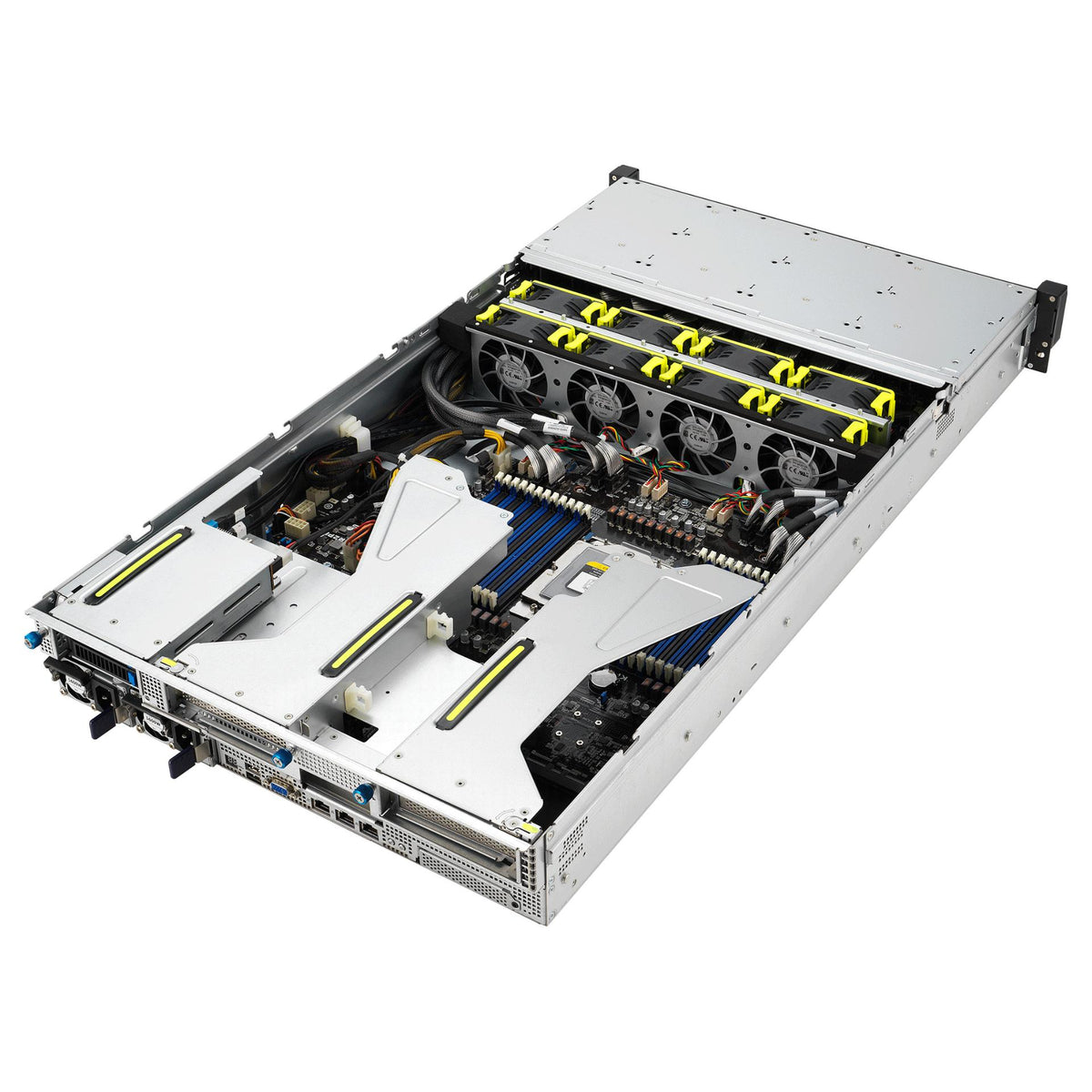 Barebone Server Asus Rack Server RS521A-E12-RS24U/1G/2kW/16NVMe/FAN/RH/OCP/GPU 2U Single Sockel SP5 90SF03X1-M000R0